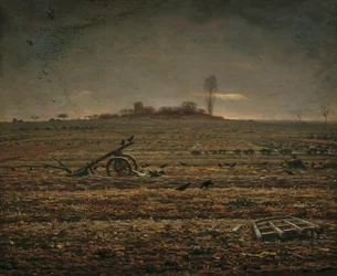 Chailly síksága boronával és ekével, 1862.