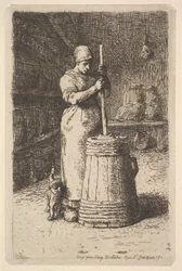 Vajat forgató nő, 1855-56.