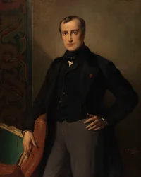 Paul Delaroche festő (olaj, vászon)
