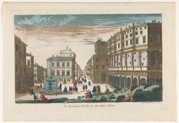 Kilátás a Marcellus Színházra Rómában Vue du fameux Theatre de Marcellus Rómában (cím a tárgyon)
