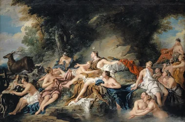 Diana és Aktaión, 1734