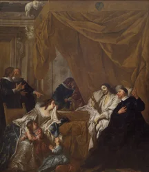 Szent Pál Szent Vince XIII. Lajos halálos ágyán