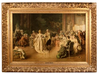 The Menuet (olaj a panelen)