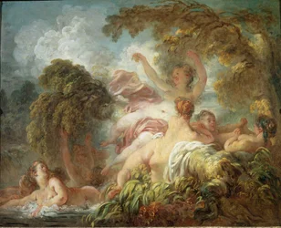 Fürdőzők - olaj, vászon