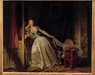 A csók repül. Jean Honoré Fragonard (1732-1806), 1788. Méretek: 0,45 x 0,55 m. Ermitázs, Szentpétervár