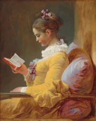 Olvasó fiatal lány, kb. 1769