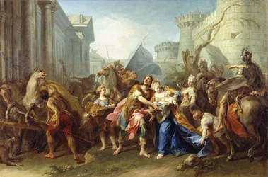 Hector búcsút vesz Andromache-tól, 1727