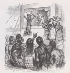 A fekete személy és a bábok Béranger Összes műveiből, 1836.