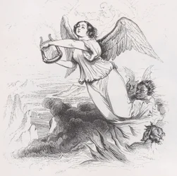 A száműzött angyal a Béranger teljes műveiből, 1836.