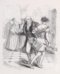 A menekülő múzsa Béranger teljes műveiből, 1836.