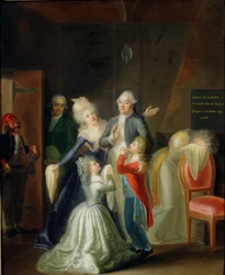 Családja búcsúztatta XVI. Lajost a templomban, 1793. január 20