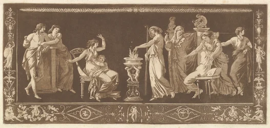 Áldozati jelenet Antik áldozat, a különböző kompozíciók gyűjteményéből, frízek és..., 1784.