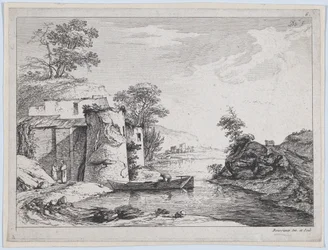 Régi tornyok a folyóparton, 1763.