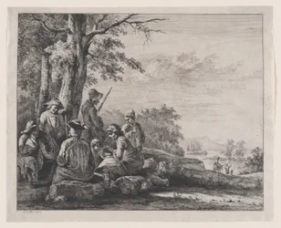 Parasztok pihennek, 1803.