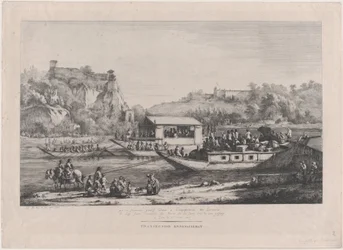 Pius pápa a Saône-on, 1805.