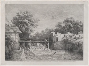 A vízimalom, Ruisdaël festménye nyomán, 1782.