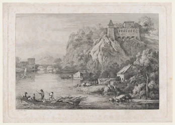 Kilátás a mezítlábas karmeliták kolostorára, Lyonban, 1807.