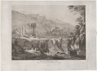 Kilátás a Tiburtine Sibyl templomára, 1809.