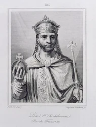 I. Lajos „Jámbor” (778-840) római római császár, Blanchard metszet