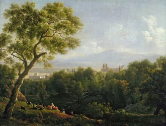 Frascati kilátása (olaj, vászon)
