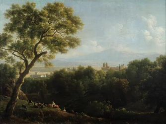 Frascati látképe, 1820