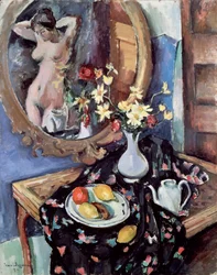 Csendélet tükörrel, 1912