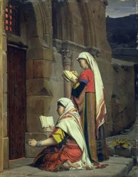 Keresztény nők a Szűzanya sírjánál, 1871