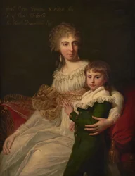 A honvéd arcképe. Mrs. Henry Drummond fiával, Henryvel (olaj, vászon)