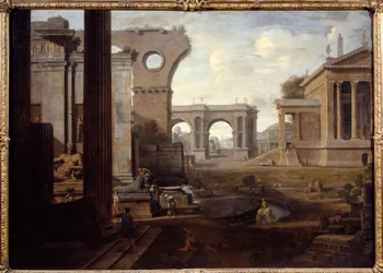 Ősi romok. Jean Lemaire festménye (1598-1659)