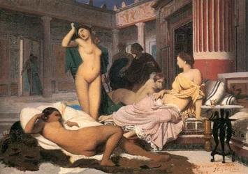 Görög enteriőr vázlata, 1848