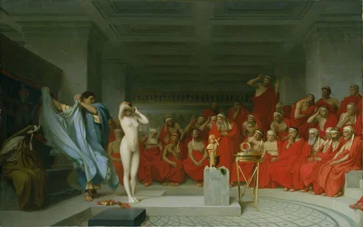 Phryne az areopágus előtt
