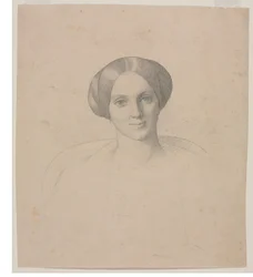 Portré egy nő feje, 1800-as évek.