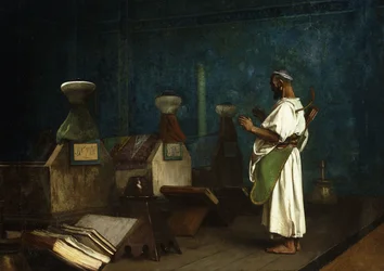 Imádság a szultán sírjánál; Le Tombeau des Kalifes a Brousse, 1878