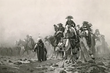 Bonaparte tábornok Egyiptomban, Jean-Leon Gerome műveinek gyűjteményéből: 100 fotogravír, 1881 (fotogravírozás) (lásd még: 183490)
