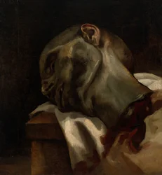 Egy guillotineozott ember feje