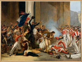 Francia: A Louvre elfoglalása, 1830. július 29.; a svájci gárda lemészárlása.
