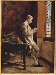 Az olvasó fehérben, 1857
