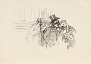A tőzsdén, 1900 körül (litográfia)