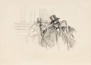 A tőzsdén c. 1900.