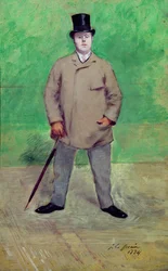 Jacques-Emile Blanche (1861-1942) 1884 (olaj a kártyán)