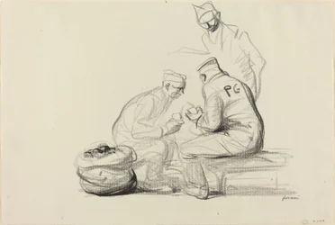 Poilu és a német foglyok, c. 19141919.
