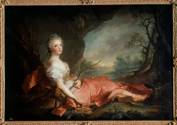 A francia Madame Adelaide (1732-1799) portréja Diane-ban, XV. Lajos lánya Jean Marc (Jean-Marc) Nattier festménye (1685-1766) 18. század V 1,04x1,41 m