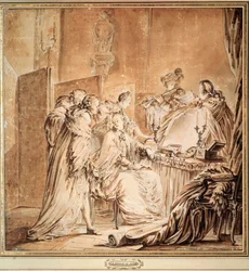 A díszes bál előtt, 1762.