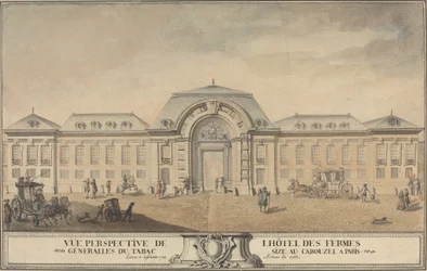 Kilátás a Hôtel des Fermes Générales du Tabacra