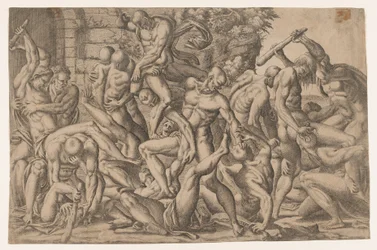 Meztelen férfiak küzdelme, 1535-55