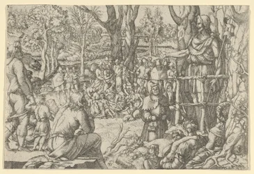 Szent János prédikál a sivatagban, 1535-55.