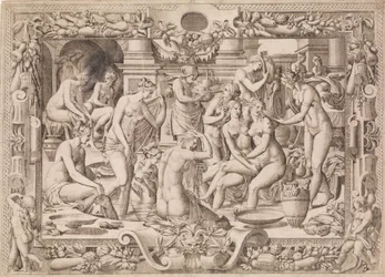 Fürdő nők, 1535-55.