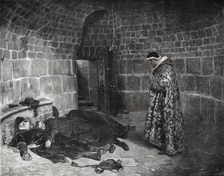 VI. Orbán pápa bosszúja (1318-1389) - VI. Orbán pápa megkínozza és eltünteti saját bíborosait - Laurens metszete
