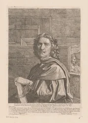 Nicolas Poussin portréja