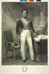 Lajos Fülöp francia király (aquatinta)
